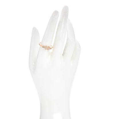 Tiffany 18K Rose Gold Diamond T Wire Ring 59 8.75 2 of 6