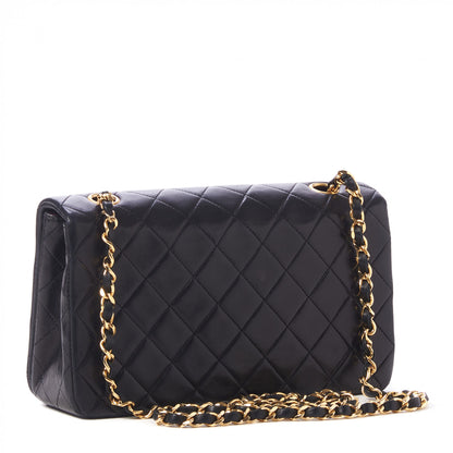 Chanel Lambskin Quilted Small Single Flap Black 2 of 9