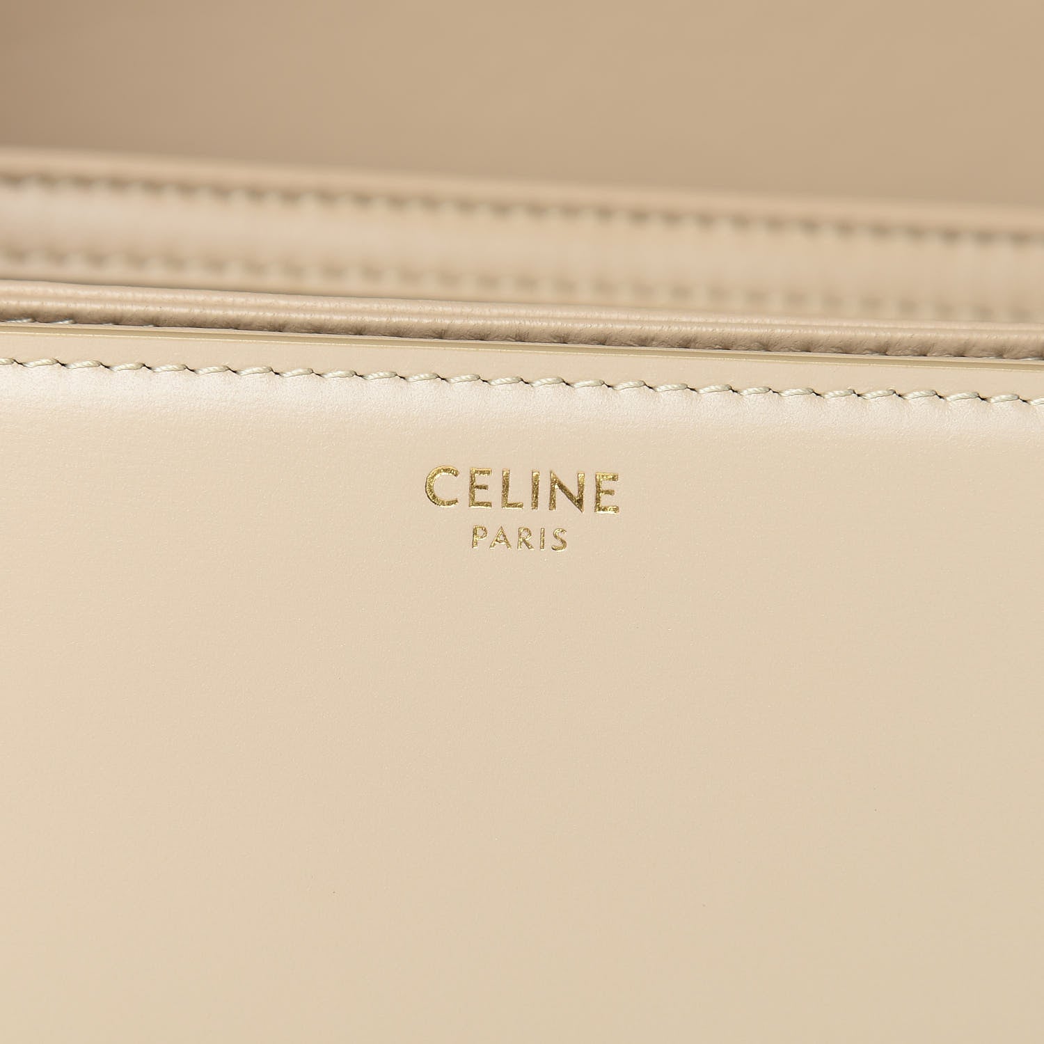 Celine Shiny Calfskin Large Triomphe Nude 6 of 14