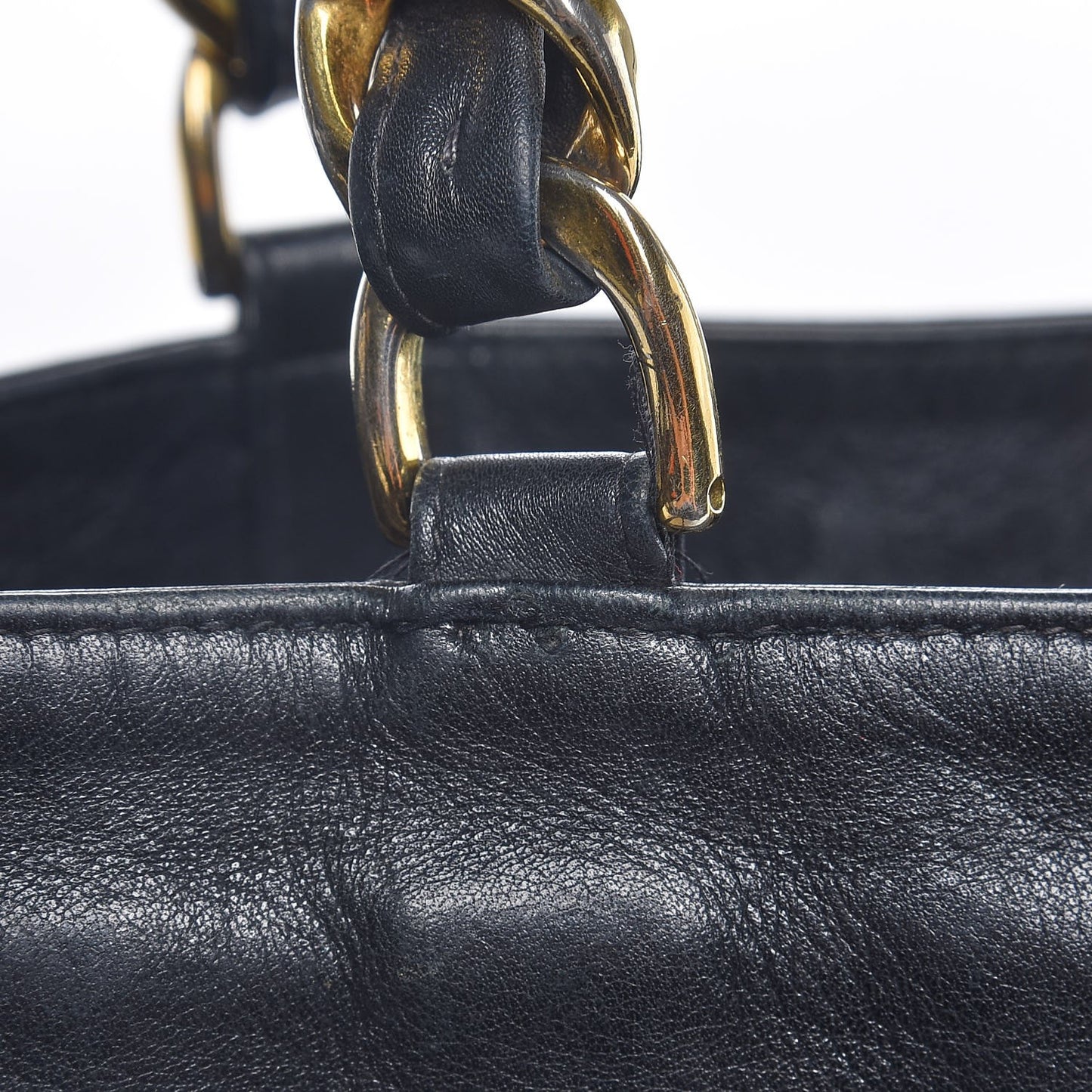 Calfskin CC Tote Black