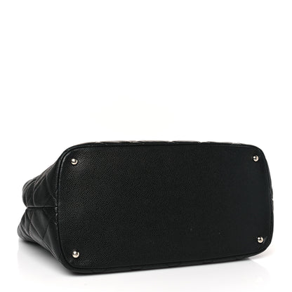 Chanel Caviar Quilted CC Timeless Soft Tote Black 4 of 9