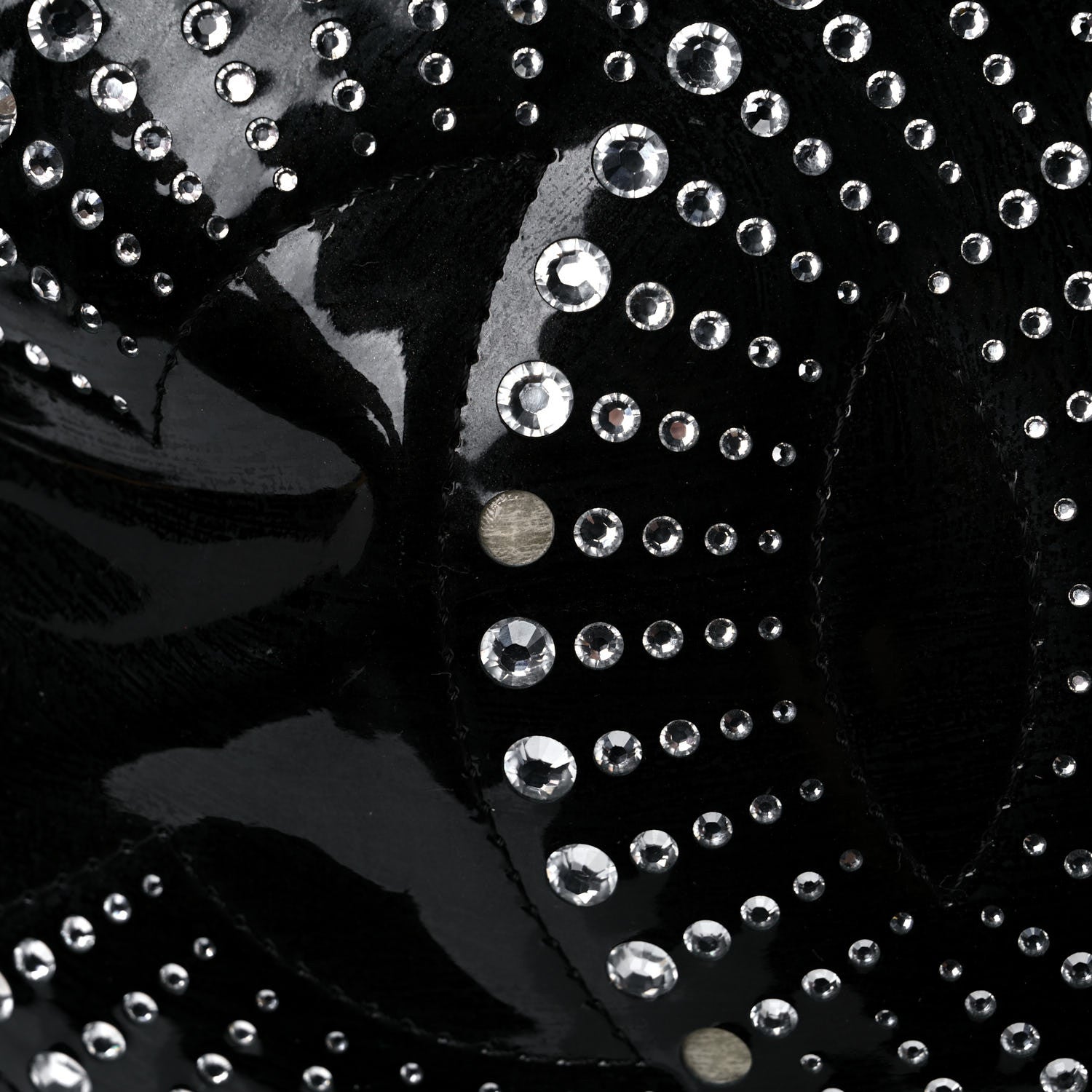 Chanel Patent Crystal Strass Bonbons Tote Black 5 of 12