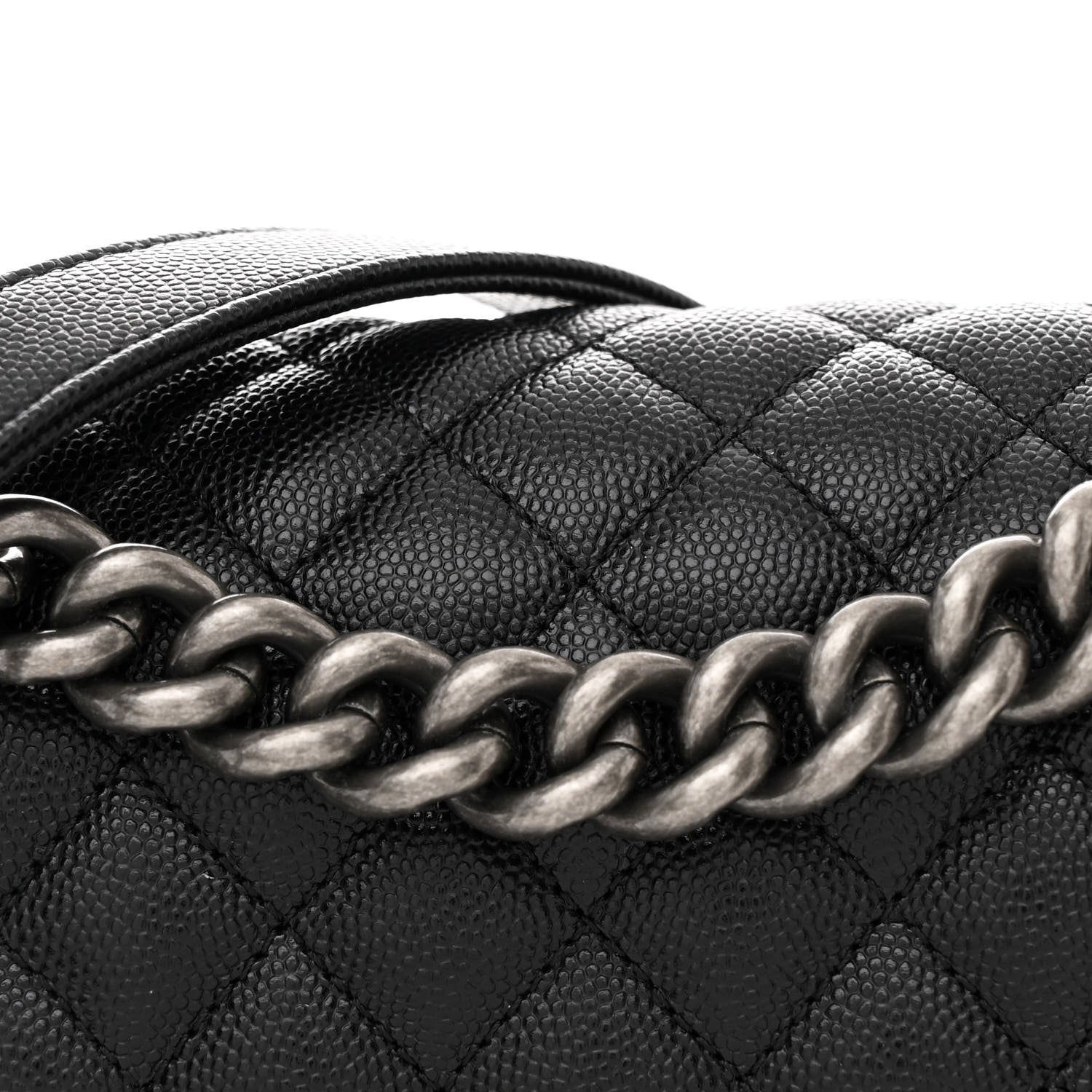 Chanel Caviar Quilted Medium Boy Flap Black 8 of 11