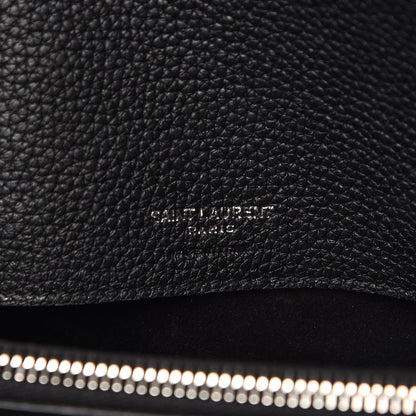 Saint Laurent Grained Calfskin Small Supple Sac De Jour Black 8 of 12