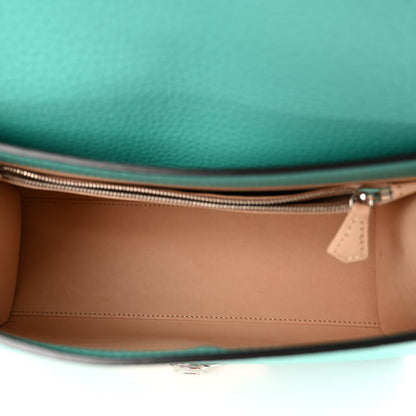 Moynat Taurillon Blush Rejane PM Turquoise 5 of 9