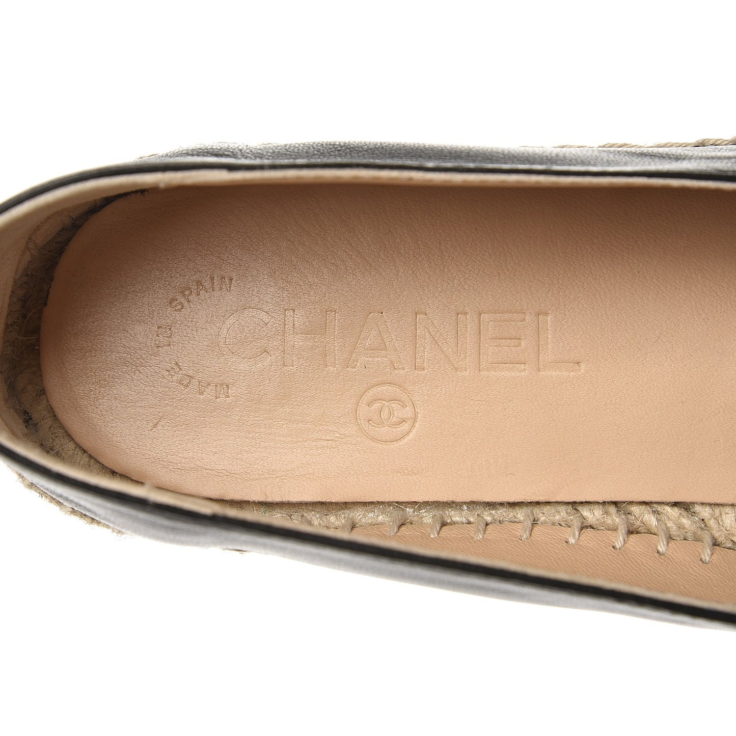 Lambskin CC Espadrilles 39 Black