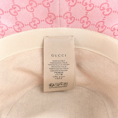 Gucci Monogram Textured Dollar Calfskin GG Jago Bucket Hat L Soft Cotton Candy Dark Cotton Candy 9 of 9