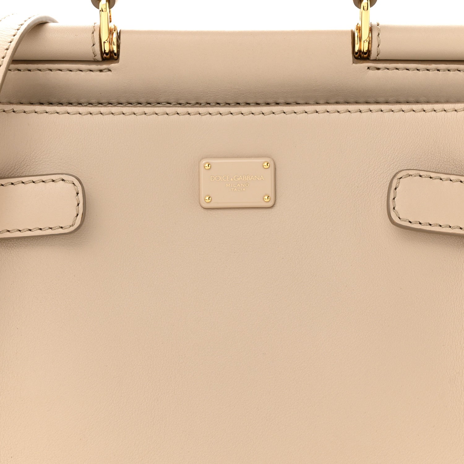 Dolce & Gabbana Calfskin Small Sicily 62 Beige 6 of 8