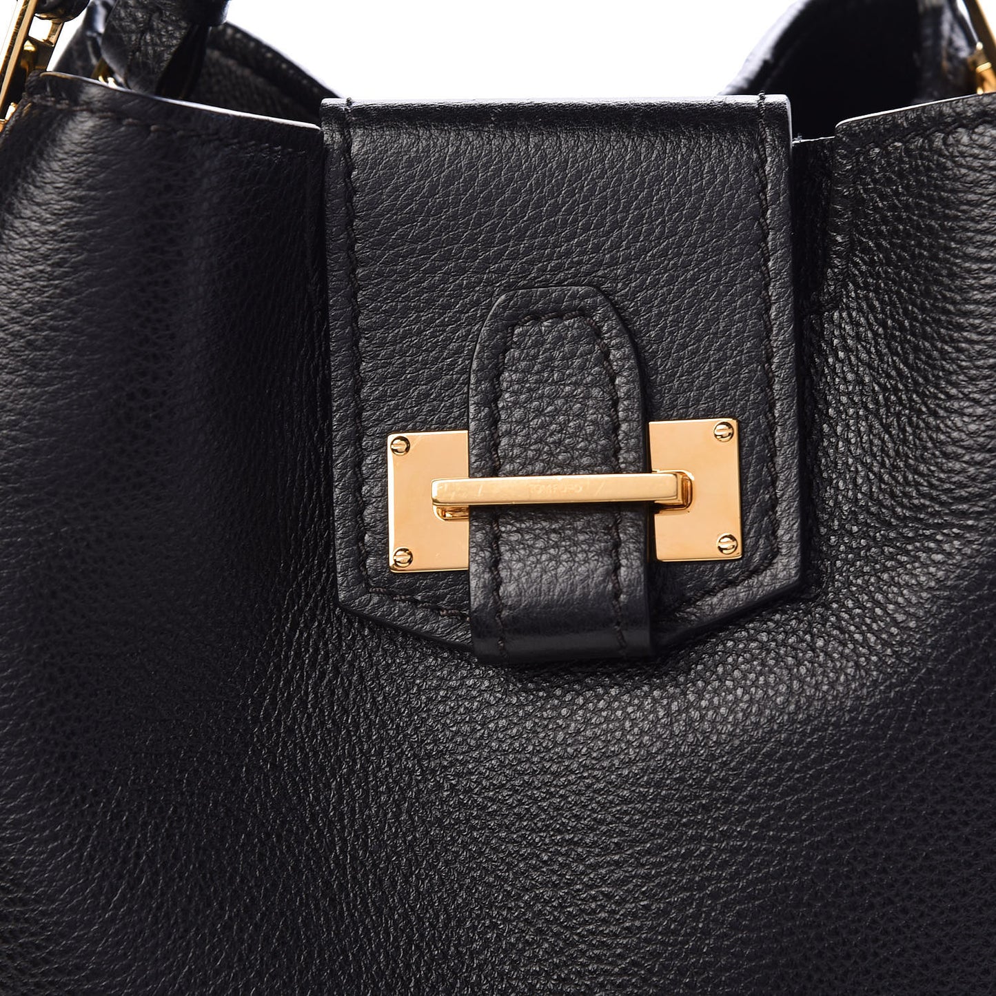 Grained Calfskin Sedgwick Medium Zipper Tote Black