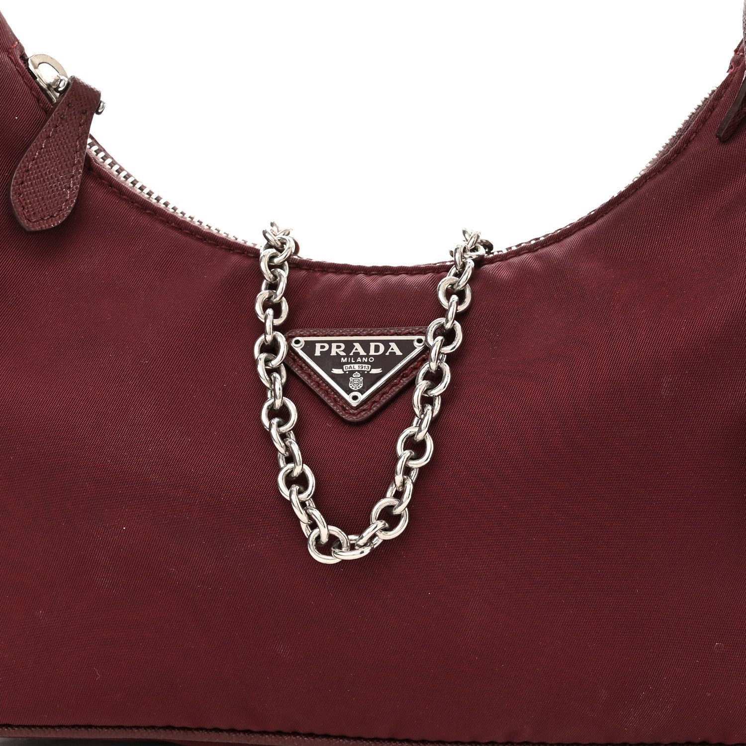 Prada Tessuto Nylon Re-Edition 2005 Shoulder Bag Granato 9 of 11
