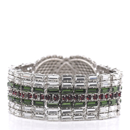 Gucci Crystals Double G Web Tennis Bracelet L 3 of 5