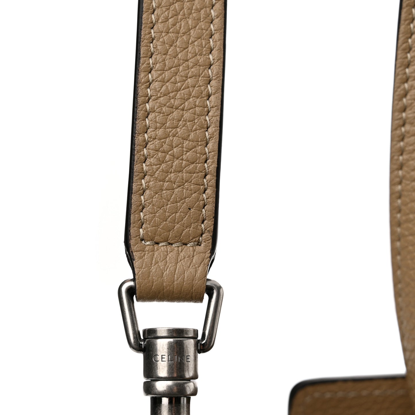 Drummed Calfskin Nano Luggage Dune