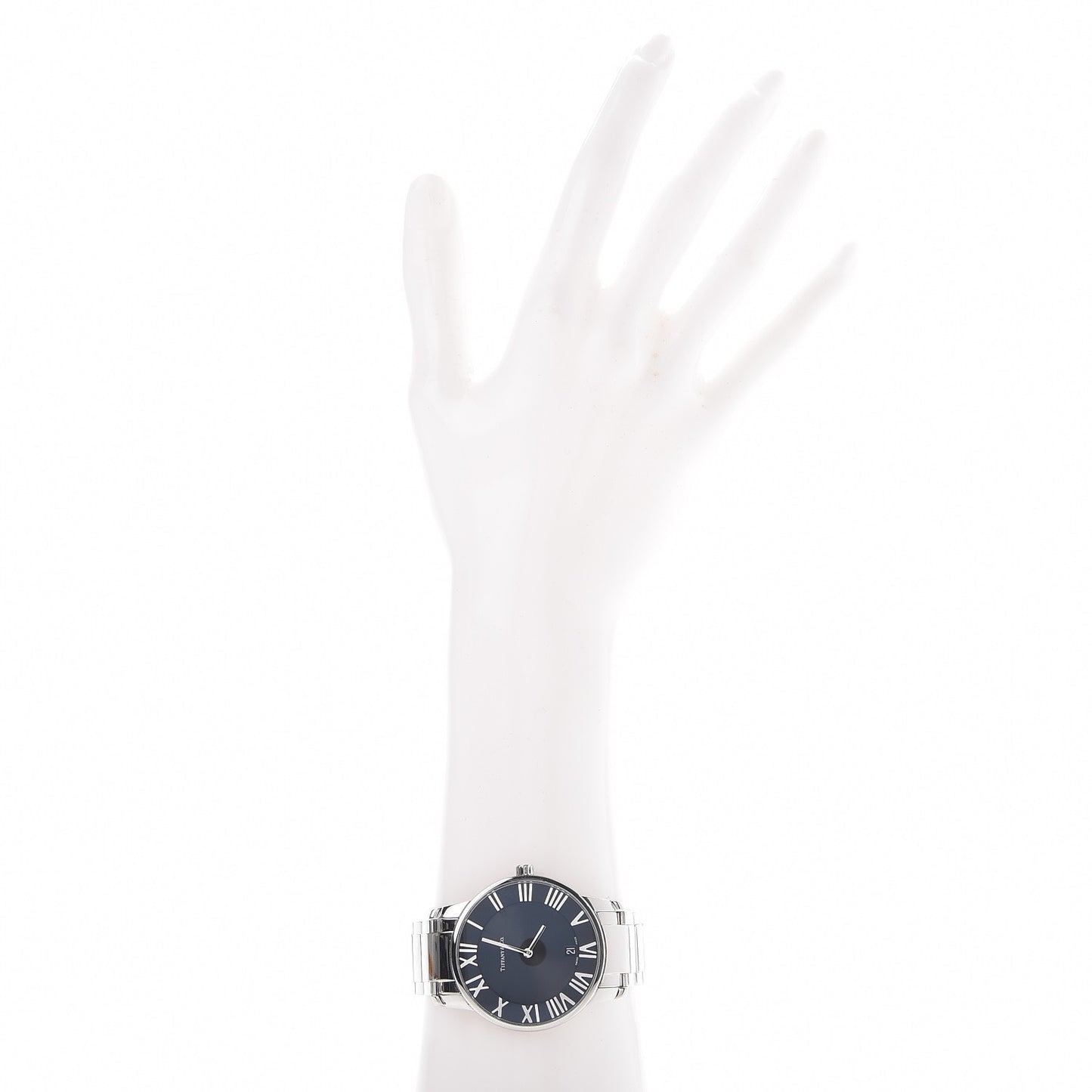 Stainless Steel 37mm Atlas 2-Hand Quartz Watch Black