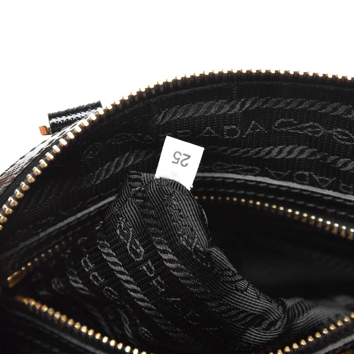 Prada Saffiano Vernice Petite Bowler Black 8 of 8