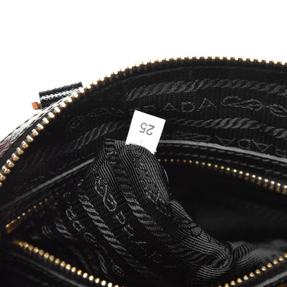 Prada Saffiano Vernice Petite Bowler Black 8 of 8