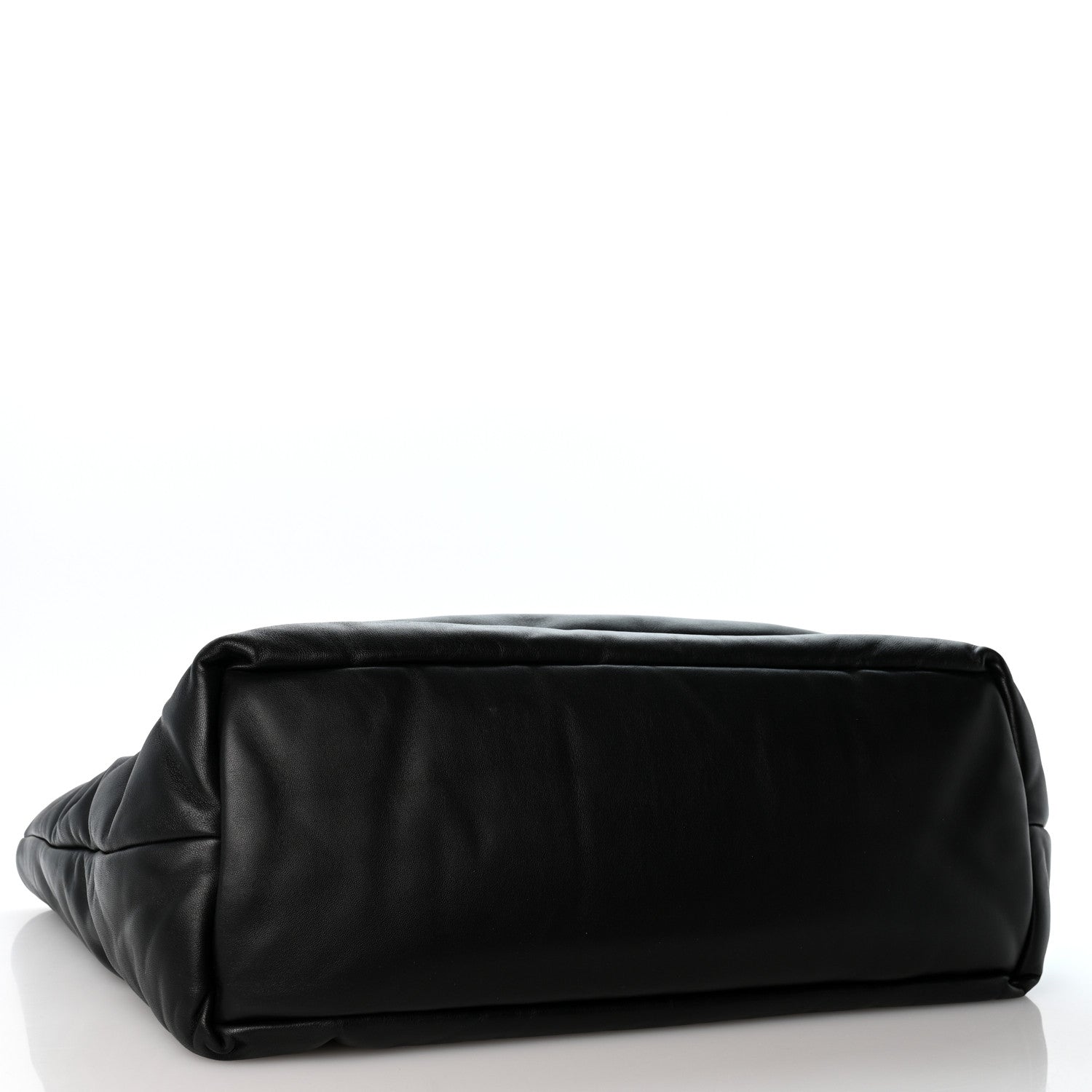 Saint Laurent Lambskin Wide Puffer Tote Black 4 of 10