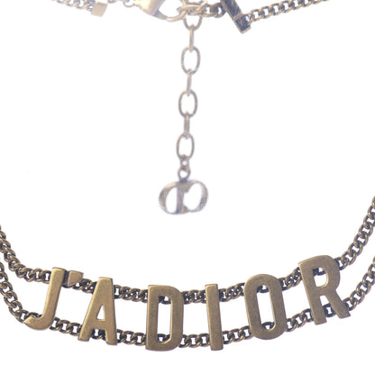 Christian Dior Metal J'Adior Choker Necklace Aged Gold 2 of 4