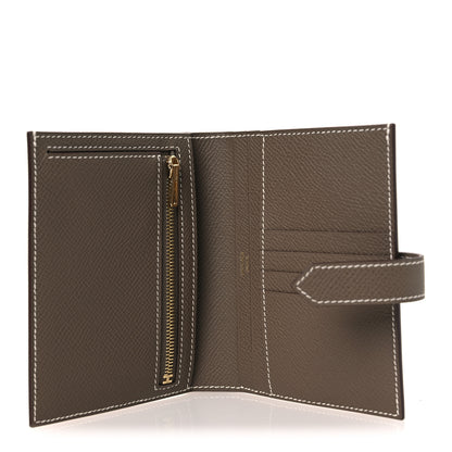 Hermes Epsom Bearn Compact Wallet Etoupe 5 of 9