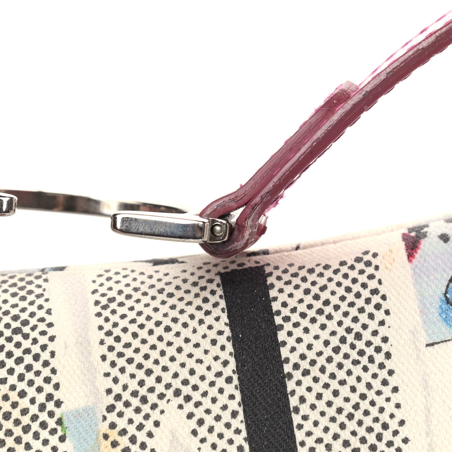 Christian Dior Canvas Filth Saddle Bag Multicolor 14 of 14