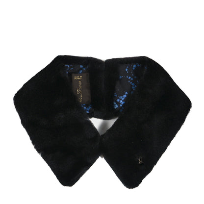 Louis Vuitton Mink Fur Neck Scarf Black 1 of 5