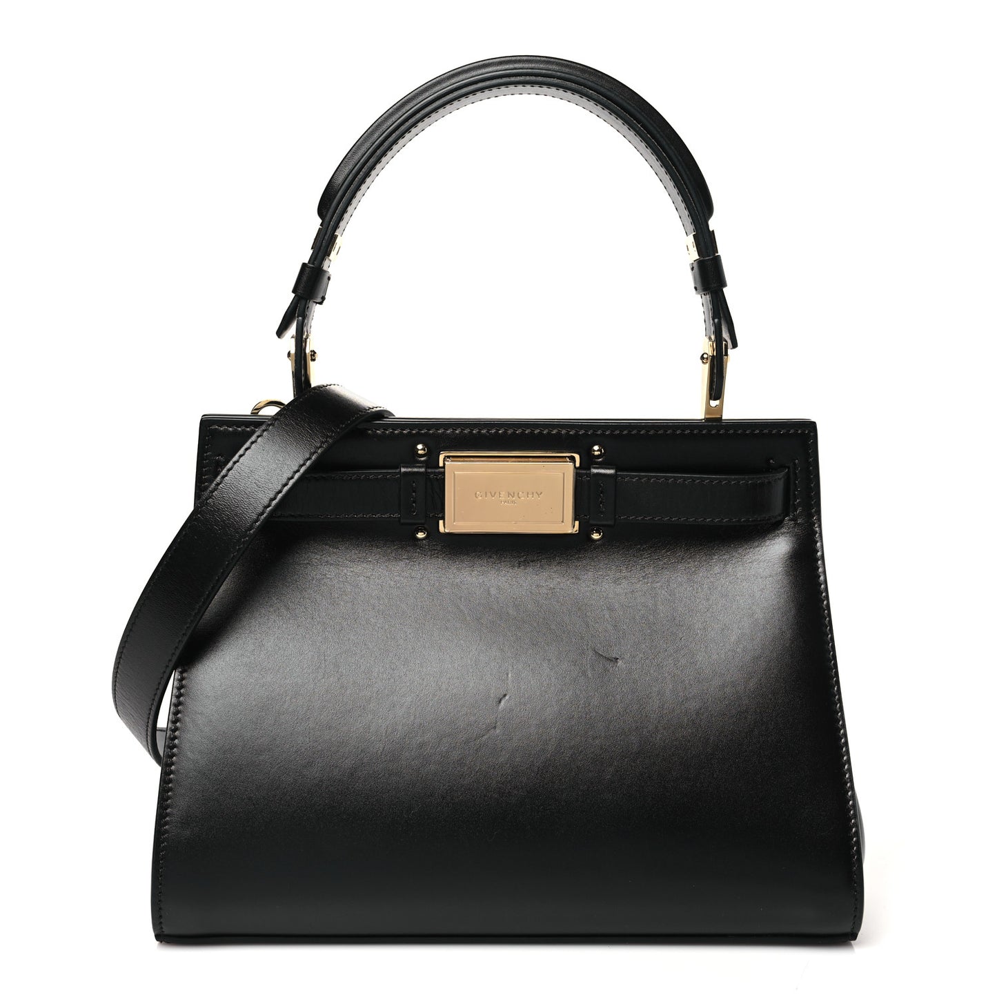 Calfskin Small Bespoke Shoulder Bag Black