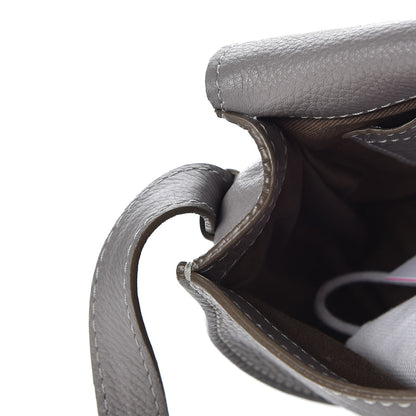 Chloe Calfskin Mini Marcie Round Crossbody Bag Cashmere Grey 11 of 11