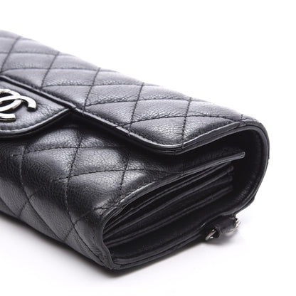 Chanel Calfskin Quilted CC Waiter Clutch Clutch With Chain Black 15 of 16