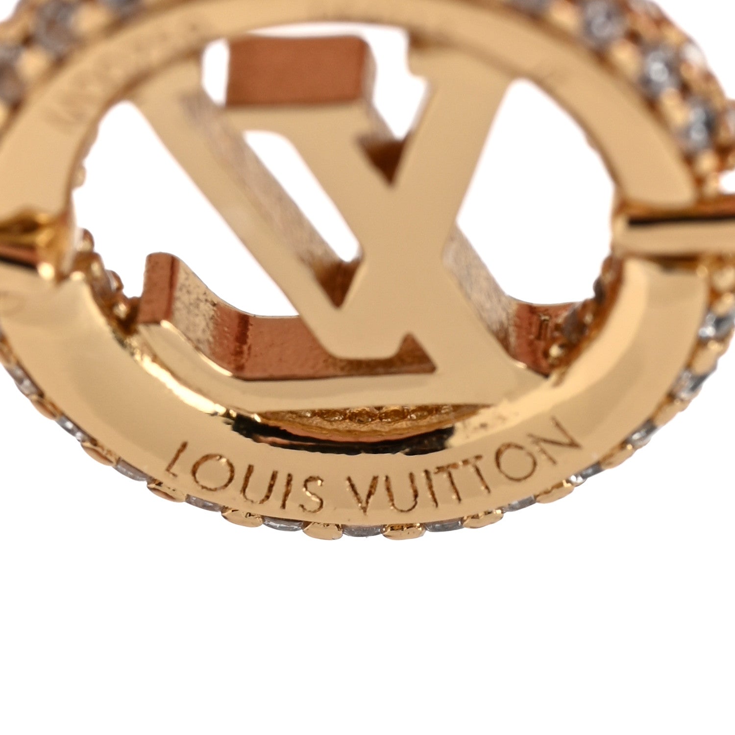 Louis Vuitton Metal Crystal Louise By Night Bracelet Gold 4 of 5