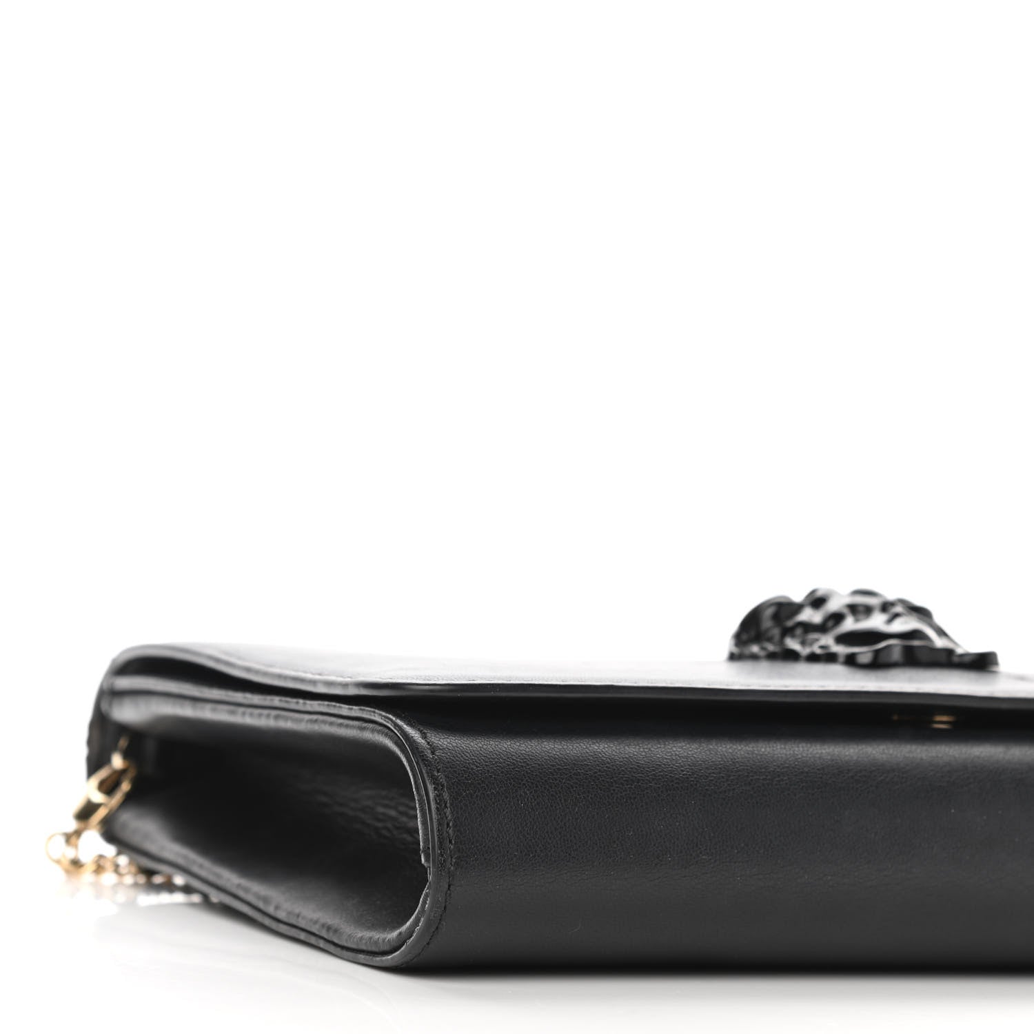 Versace Vitello Palazzo Medusa Evening Clutch Bag Black 8 of 9