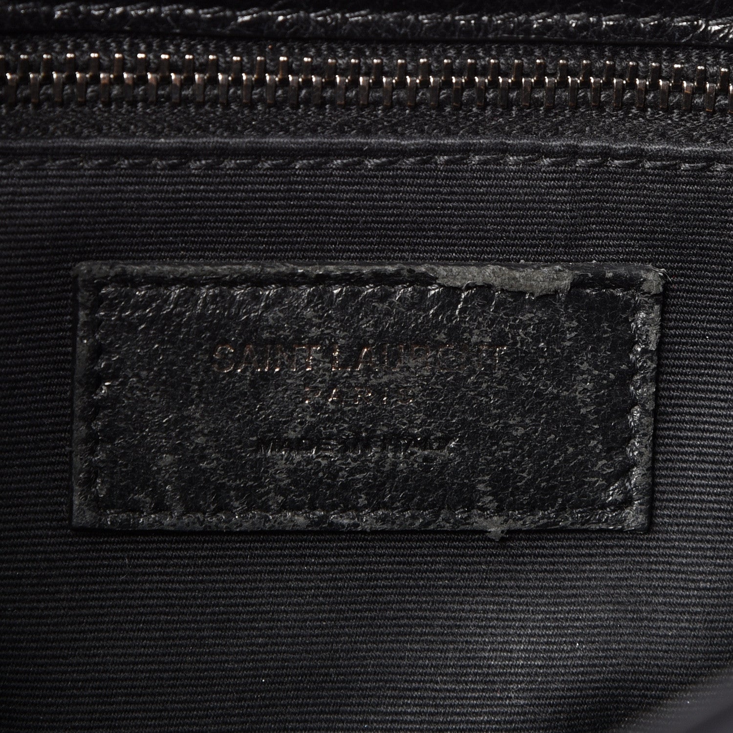 Saint Laurent Crinkled Calfskin Matelasse Monogram Medium Niki Chain Satchel Black 4 of 10