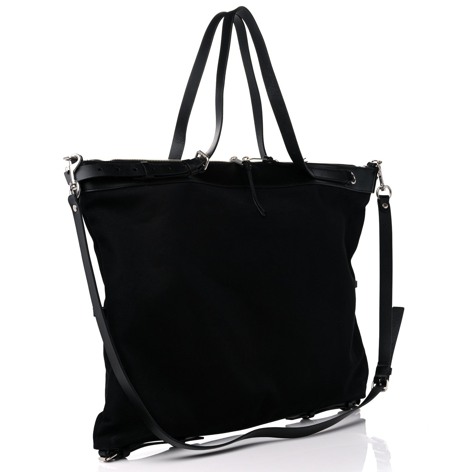 Saint Laurent Canvas ID Shopping Bag Black 3 of 9