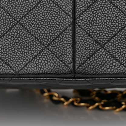 Chanel Caviar Quilted Jumbo Double Flap Black 11 of 11