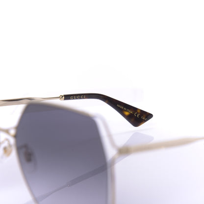 Gucci Oversized Sunglasses GG0817S Gold 6 of 7