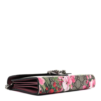 Gucci GG Supreme Monogram Blooms Mini Dionysus Chain Wallet Beige Multicolor Dry Rose 2 of 11