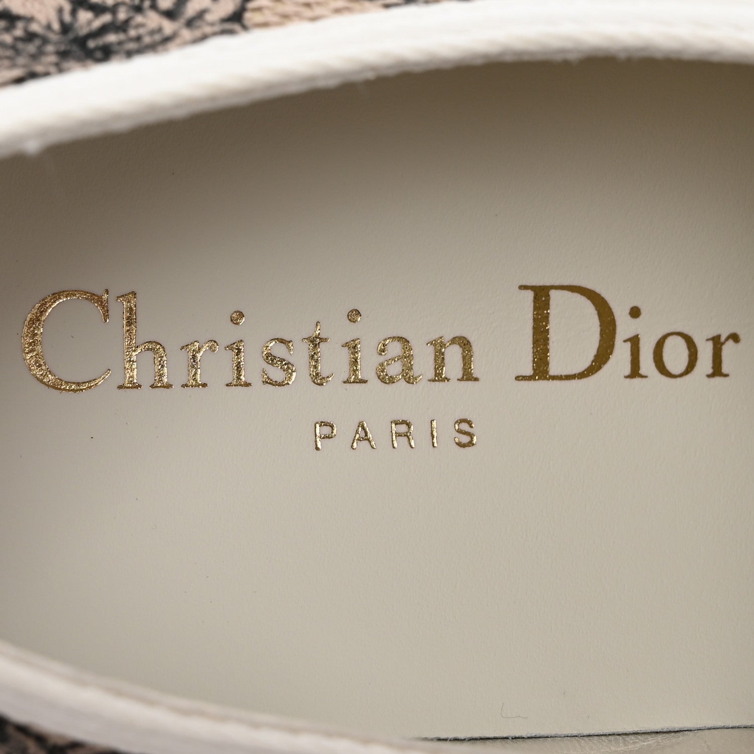 Christian Dior Canvas Toile De Jouy Embroidered Womens Walk'N'Dior  Low Top Sneakers 38 Hazelnut Black 8 of 10