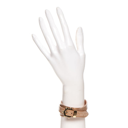 Louis Vuitton Vernis Triple Tour Bracelet Noisette 2 of 7
