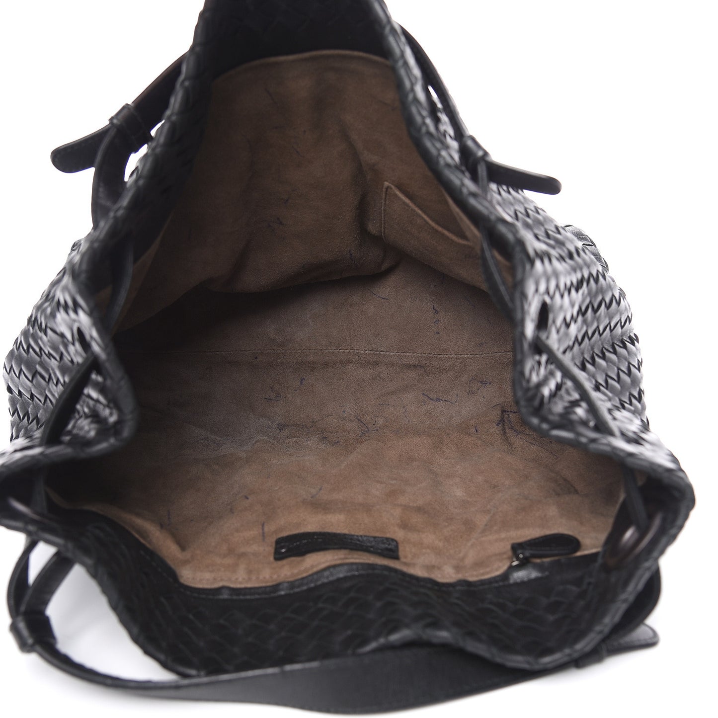 Nappa Intrecciato Medium Garda Bag Black