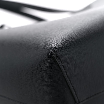 Mansur Gavriel Saffiano Large Shopping Tote Black Flamma 8 of 17