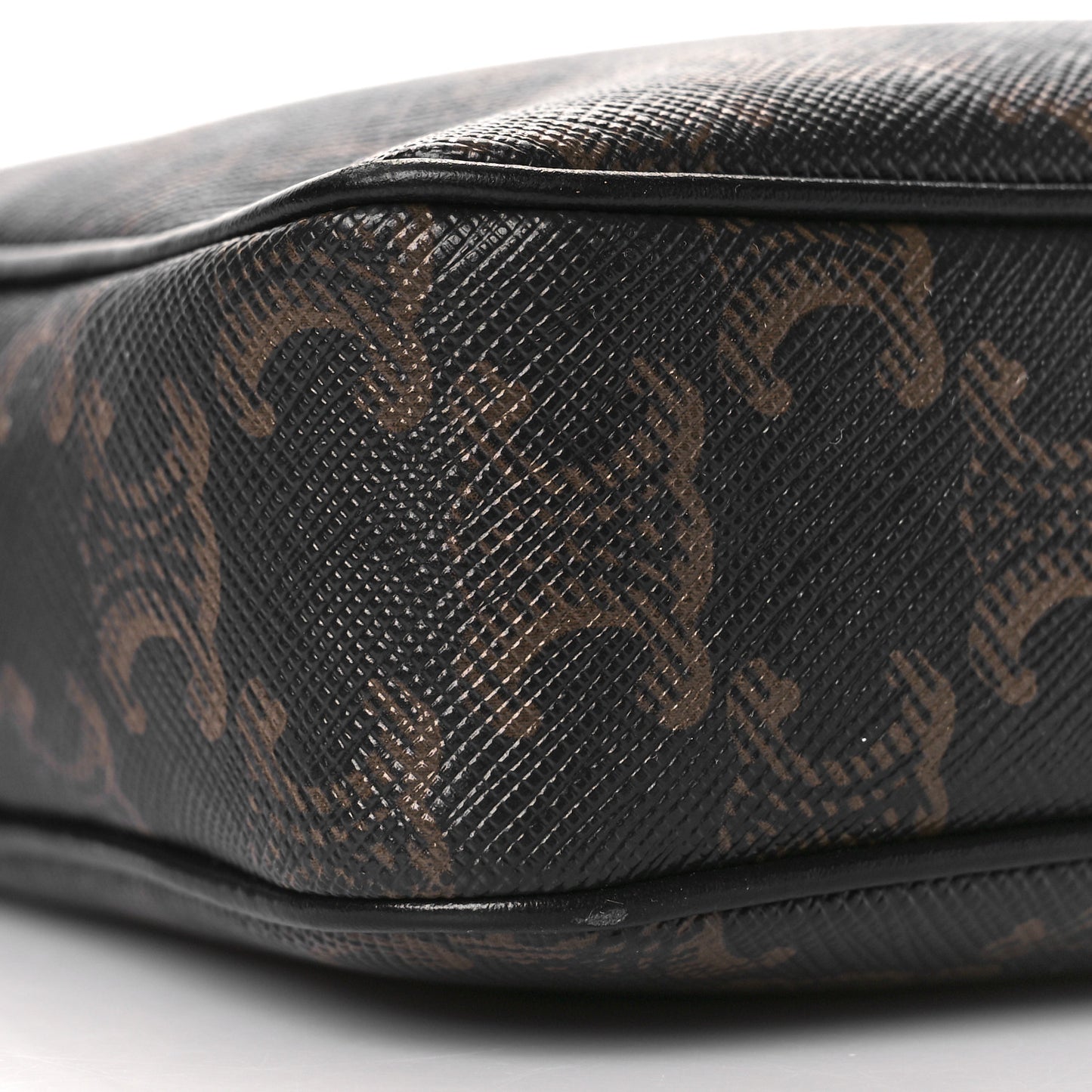 Triomphe Canvas Medium Messenger Bag Black