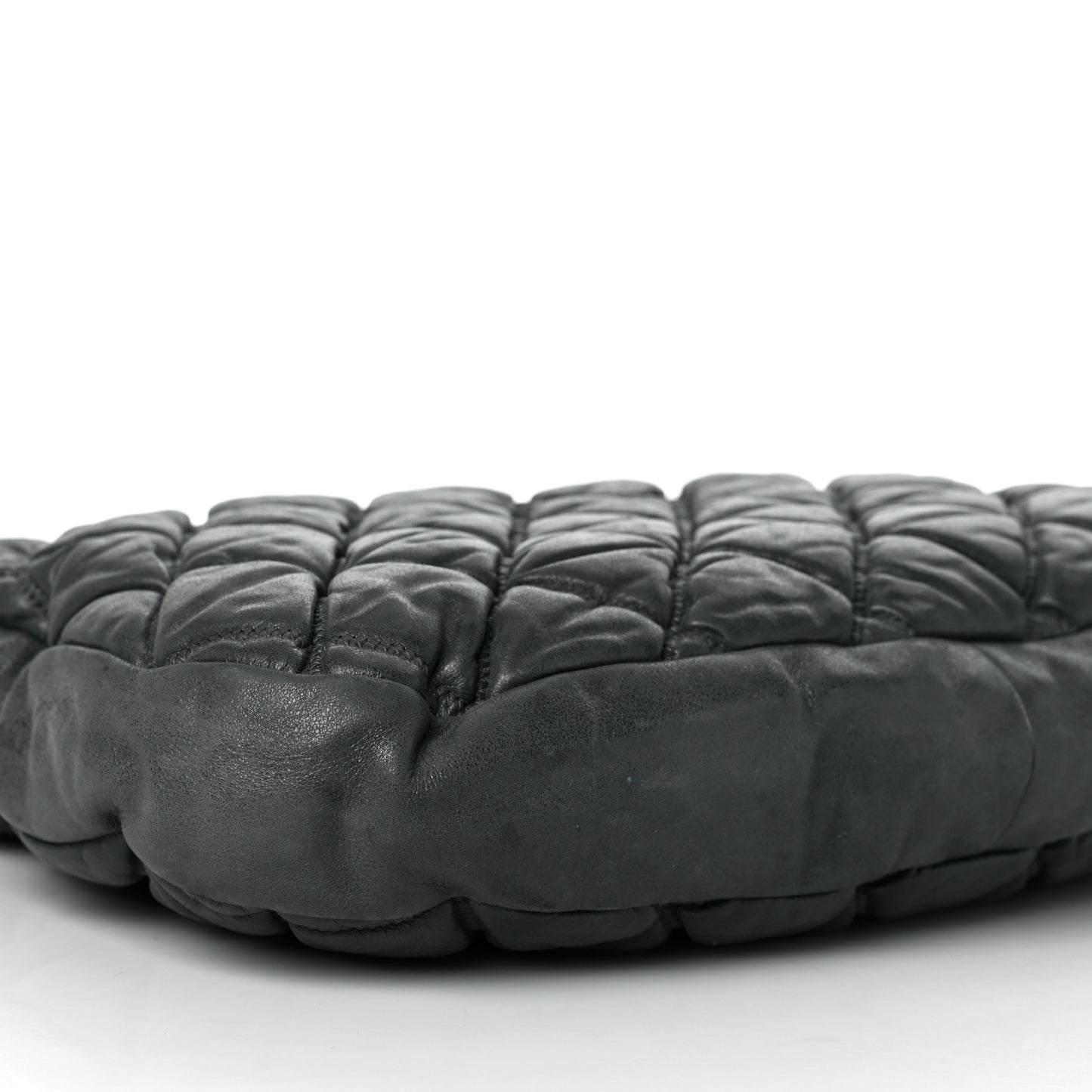 Calfskin Bubble Quilt Hobo Grey