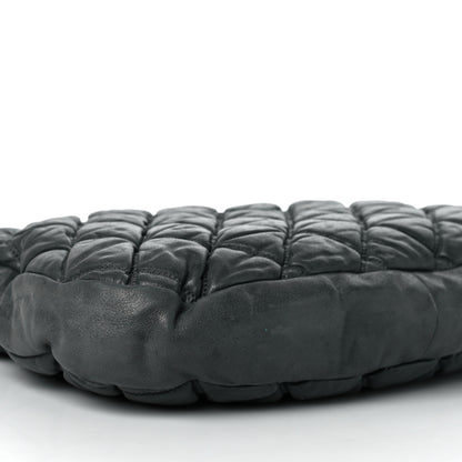 Chanel Calfskin Bubble Quilt Hobo Grey 6 of 8