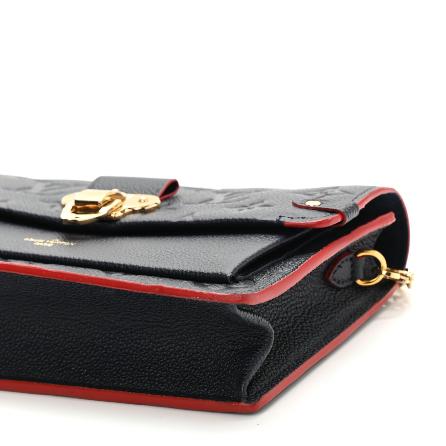 Empreinte Vavin Chain Wallet Marine Rouge