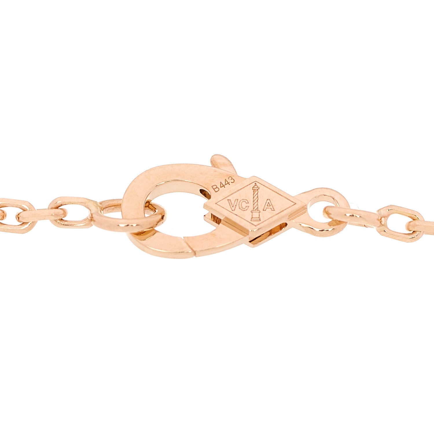 Van Cleef & Arpels 18K Rose Gold Carnelian Onyx Lucky Spring Open Wing Lady Bug Bracelet 4 of 7
