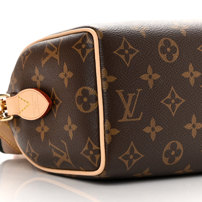 Louis Vuitton Monogram Speedy Bandouliere 20 Black 7 of 9