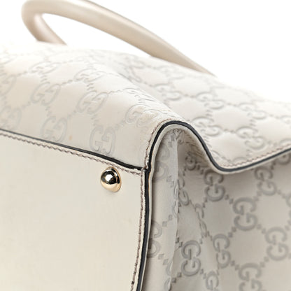 Gucci Guccissima Piston Tote Off White 12 of 19