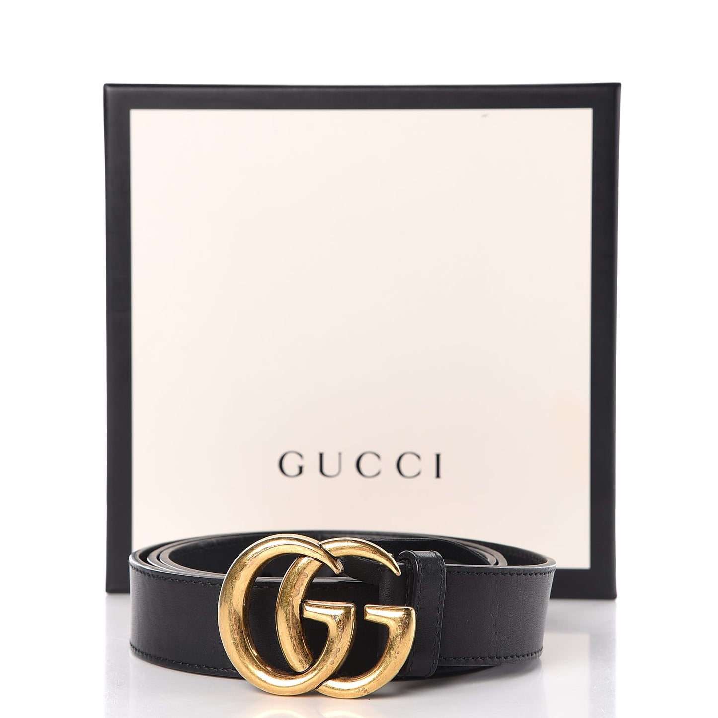 Calfskin Double G 30mm Belt 100 40 Black