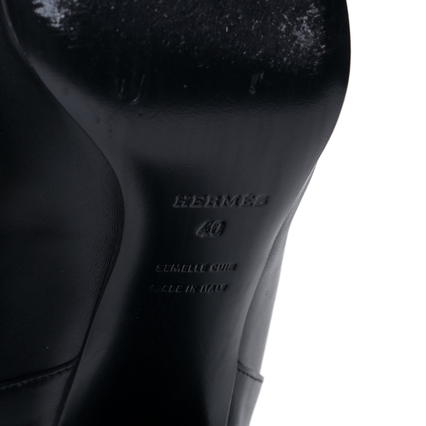 Heritage Calfskin Story Boots 40 Black