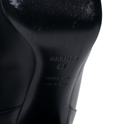Hermes Heritage Calfskin Story Boots 40 Black 15 of 17