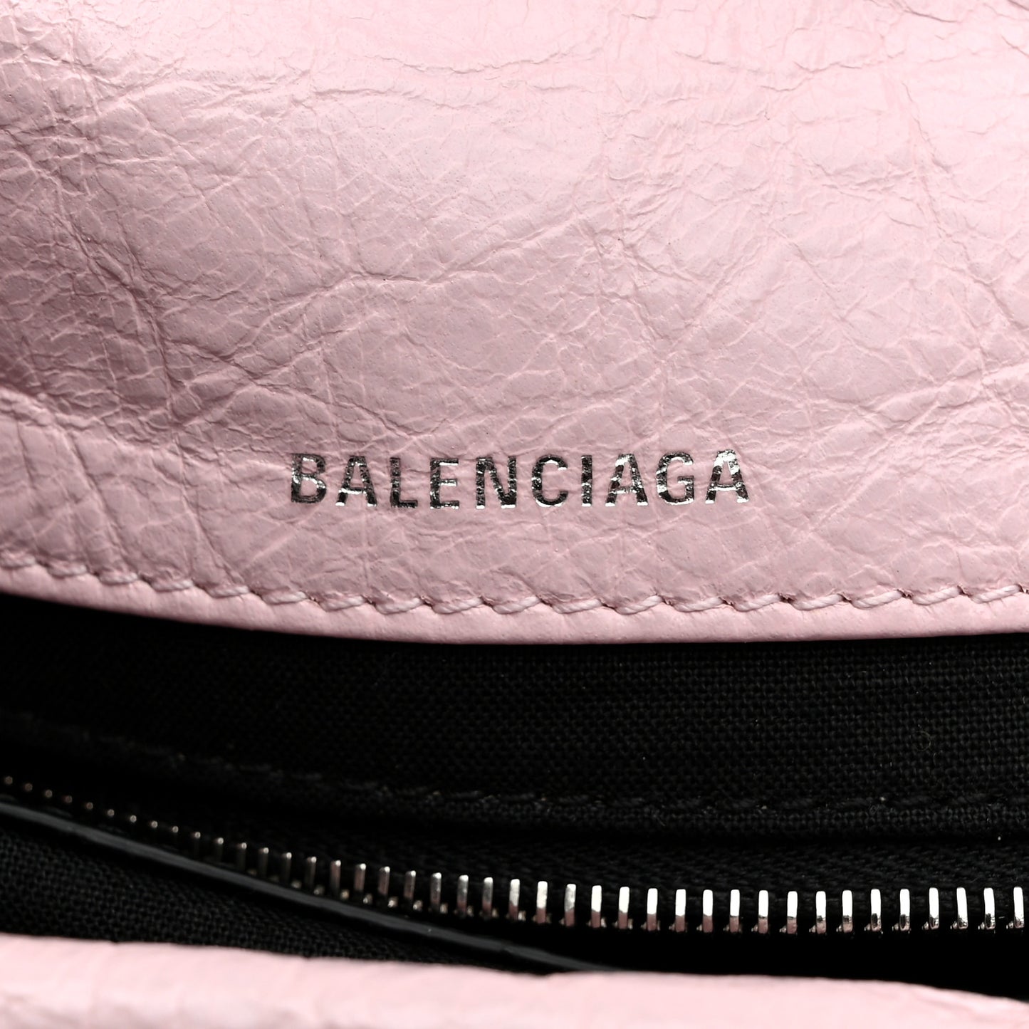 Arena Calfskin Mini Monaco Chain Shoulder Bag Petal Pink