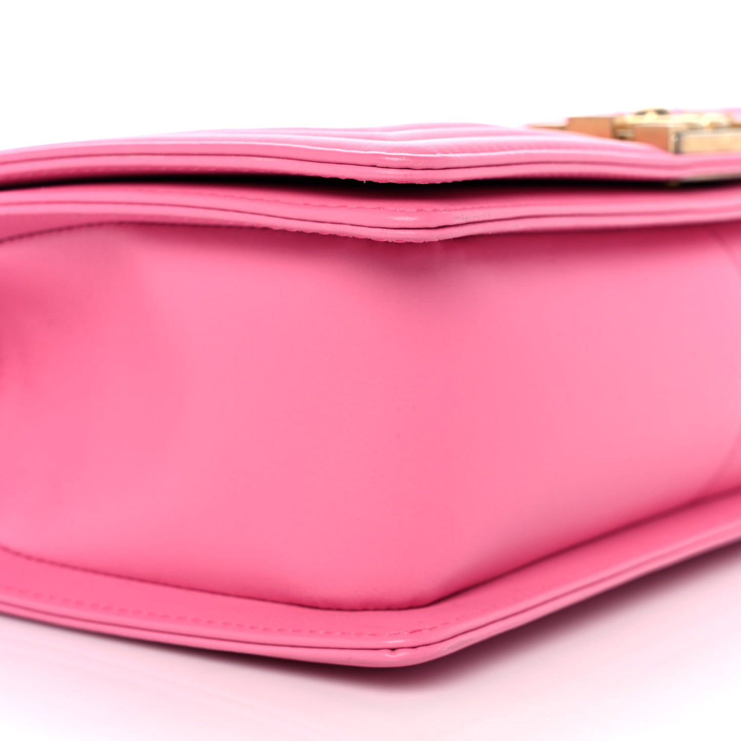 Calfskin Quilted Medium Boy Flap Pink